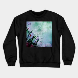 Flowers in the moonlight Crewneck Sweatshirt